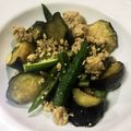 Bau109's cooksnap of when they made オクラでトロ〜り茄子の挽肉炒め.