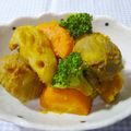 yasutonton's cooksnap of when they made 醤油麹で和え物♪ほくほく秋野菜.