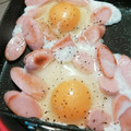 nana✩love's cooksnap of when they made お魚ソーセージの目玉焼き(⌒‐⌒).