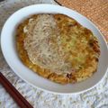 バムバムの木's cooksnap of when they made お好み焼き？納豆おやきです！.