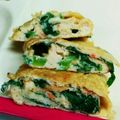 はんぶんこ☆'s cooksnap of when they made 小松菜入りたまご焼き.