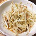 クックV4WJS0☆'s cooksnap of when they made 時短レンジで簡単ごま油が香る味付けもやし.