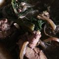 ちゃんこまんさん's cooksnap of when they made スタミナばっちり！レバーほうれん草炒め.