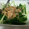 こぼく's cooksnap of when they made ＊簡単美味＊モロヘイヤと胡瓜の梅和え.