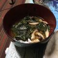 モリマコ＠'s cooksnap of when they made 簡単！空芯菜と舞茸のお味噌汁.
