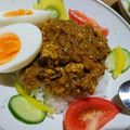 みぁんこ's cooksnap of when they made パパッと市販のルウでキーマカレー♬.