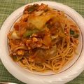 zipnzippy's cooksnap of when they made ヘルシー簡単♪チキンレタストマトパスタ☆.