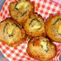 ゆんも★'s cooksnap of when they made 子供も喜ぶ　小間肉のぐるぐるチーズ巻き.