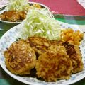 赤い電話's cooksnap of when they made 母の定番◎手を汚さず♪鶏つくねの照り焼き.