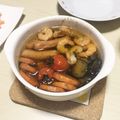 ♡ねい♡'s cooksnap of when they made ベーコンと野菜の我流アヒージョ.