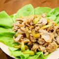 るるおか's cooksnap of when they made 豚バラとセロリ、ポロねぎの甘辛おかず.