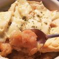 ちげなべ！！！！'s cooksnap of when they made 心も身体もぽかぽかオニオングラタンスープ.