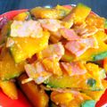 ちゃんきよ's cooksnap of when they made かぼちゃとベーコンのにんにく炒め.