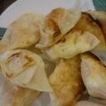 のりりょまさん's cooksnap of when they made ◎ハムマヨ卵～餃子の皮de包み焼き◎.