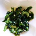 べっくとふく's cooksnap of when they made 水っぽくない♪ワカメときゅうりのナムル♪.