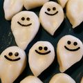 ＊ちいさなしま＊'s cooksnap of when they made ハロウィン　だんごのおばけ.
