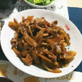 natsumeimo's cooksnap of when they made 豚肉とごぼうの甘辛煮.