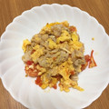 naruco♪'s cooksnap of when they made 豚肉と完熟トマトの玉子炒め.