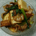 まな姫's cooksnap of when they made 小松菜と厚揚げの豚バラ炒め.
