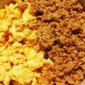 ハリネズミYK's cooksnap of when they made 油使わず！超簡単！！10分で二色丼！.