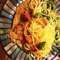 yumi85's cooksnap of when they made セルバチコのトマトソースパスタ.