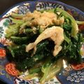 鈴木's cooksnap of when they made シャキシャキ水菜と鶏皮の胡麻ポン和え.