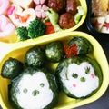 Kekkoro☆'s cooksnap of when they made ミッキー＆ミニー遠足キャラ弁.