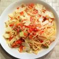 NRgs's cooksnap of when they made キャベツとパプリカのツナパスタ.