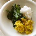 きらり流れ星's cooksnap of when they made 菊の花のおひたしと簡単菊料理.
