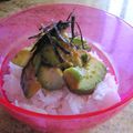 Eye candy's cooksnap of when they made 簡単でウマ！アボカドバタ醤油丼.