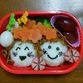 まひのママ's cooksnap of when they made 紅葉☆遠足☆焼きそば弁当☆簡単♫キャラ弁.