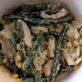 スズヌシ's cooksnap of when they made キャベツとさやいんげんの味噌マヨごま和え.