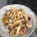 かまめん's cooksnap of when they made さつまいもときのこと豚肉のバター醤油♪.