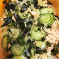 miyu✩‧₊˚'s cooksnap of when they made きゅうりとわかめとツナの酢の物☆.
