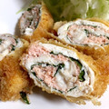 しゃねママ's cooksnap of when they made お弁当にも♡ささみと明太子のくるくる揚げ.