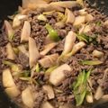 さとchan☆'s cooksnap of when they made 牛肉と里芋の炒め物.