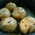 おらんでう～たん's cooksnap of when they made 饅頭（ミョウガの葉包み）&甘さ控え目餡子.