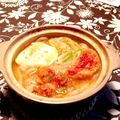 みるく☆くるみ's cooksnap of when they made ごま油香る絶品キムチ鍋焼きうどん♬.