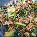 くむちん's cooksnap of when they made 本格的な牛肉と青菜のオイスターソース炒め.