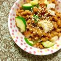 ふたごゆき's cooksnap of when they made ボリュームUp☆ちくわきゅうり入り納豆.