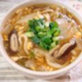 くっくのん's cooksnap of when they made 白菜ときのこのとろとろ卵とじうどん☆.