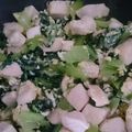 クックるん☆戦隊's cooksnap of when they made 小松菜と鶏もも肉の卵炒め.
