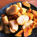 YONE310's cooksnap of when they made 里芋 かぼちゃ 唐揚げ 白だし 簡単QC.