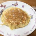 あめりかんくっきー's cooksnap of when they made HM豆腐バナナ味見で無くなるホットケーキ.