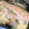 オママゴトの妹¨̮'s cooksnap of when they made 超簡単！鮭の生クリーム煮.