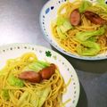ナーニくん's cooksnap of when they made 春キャベツとウインナーのパスタ.