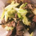 えむまる✩'s cooksnap of when they made 極☆男おかず料理☆キャベツと砂肝の塩炒め.