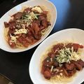 クックOXU5ZQ☆'s cooksnap of when they made 鶏肉と茄子（しめじ）のトマトソースパスタ.