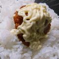 shiorinn's cooksnap of when they made 肉食満足☆唐揚げマヨおにぎり☆.