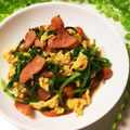 でかみみキッチン's cooksnap of when they made 大根の抜き菜で♪抜き菜のベーコン炒め☆.